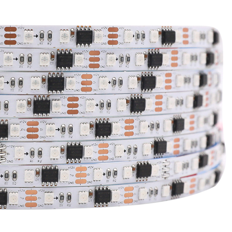 96LEDs/m 12V WS2811 6.5mm Small Addressable LED Strip